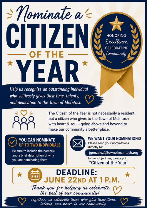 Citizen of the Year Flyer 2026